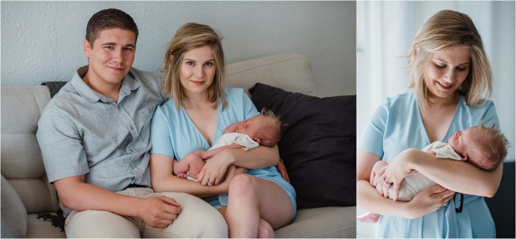 new parents with baby