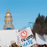 love trumps hate near wyoming state capital