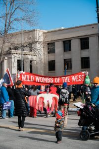 wild wombs of the west outside supreme court building in cheyenne wyoming